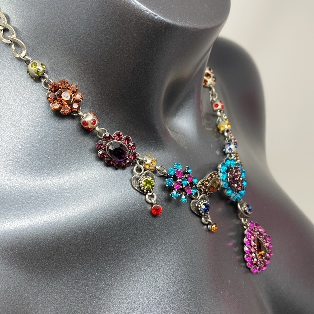 Rhinestone Necklace and Earrings - Picture 10 of 14